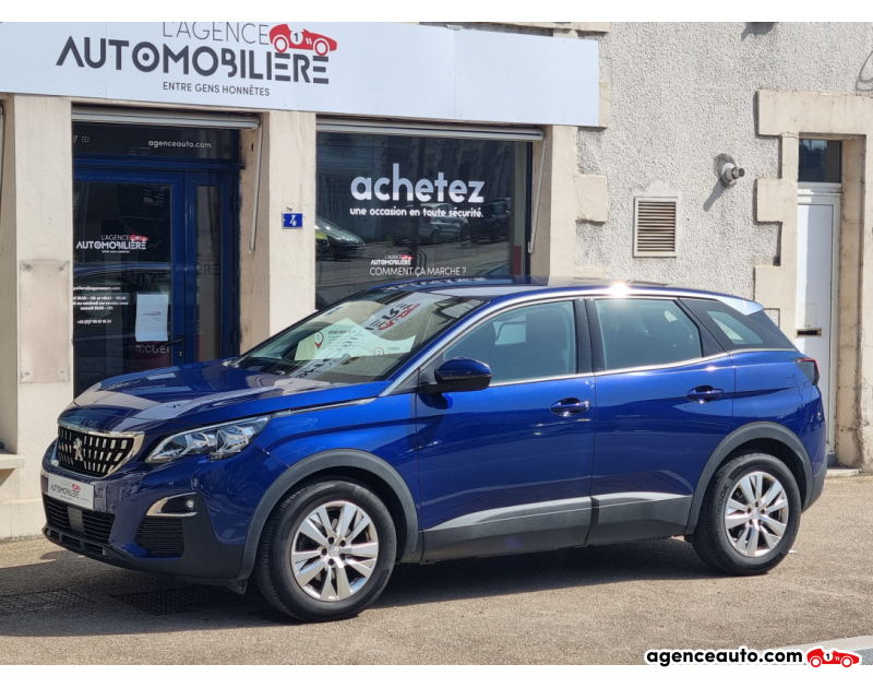 Achat voiture occasion, Auto occasion pas cher | Agence Auto Peugeot 3008 1.5 BLUEHDI 130 ALLURE START-STOP Bleu Année 2018 Manuelle Diesel